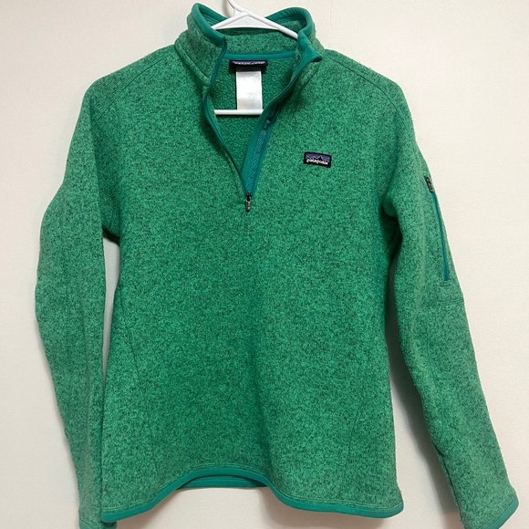 Patagonia Green Women’s Small Better Sweater 1/4 Zip Pullover - Picture 1 of 2